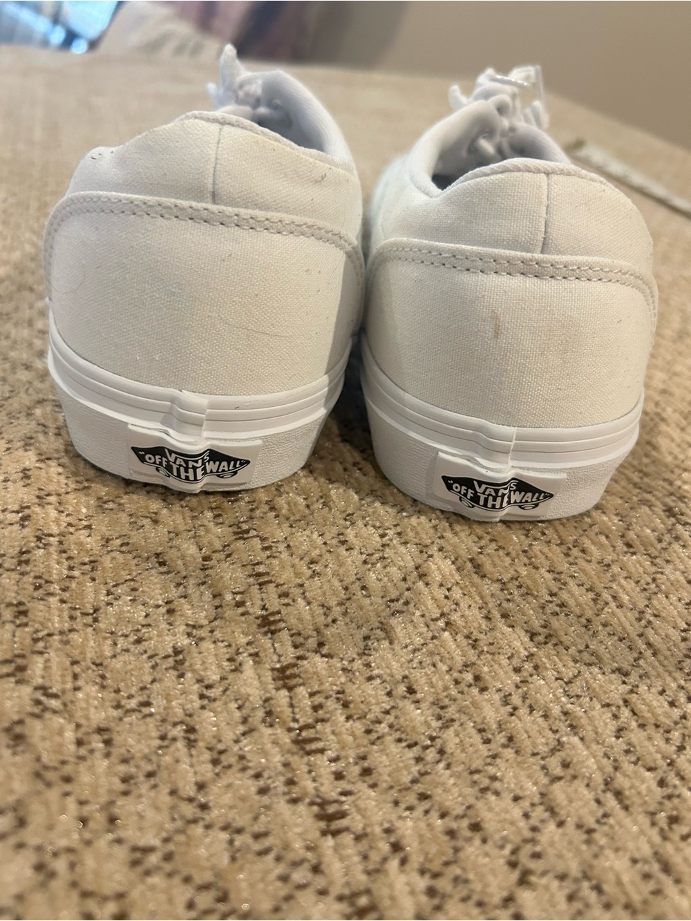 Vans White Low-Top Canvas Sneakers - Picture 4 of 8